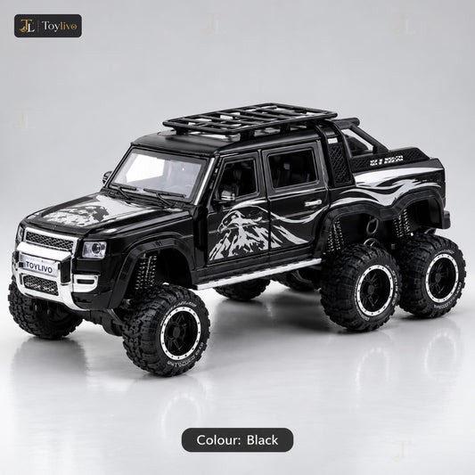 1:24 Die-Cast 6x6 Off-Road SUV – black