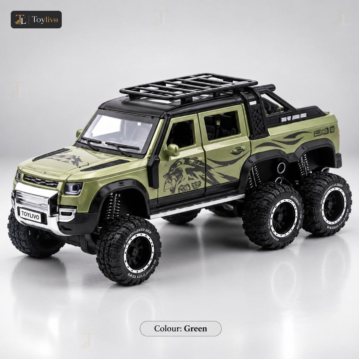 1:24 Die-Cast 6x6 Off-Road SUV – green