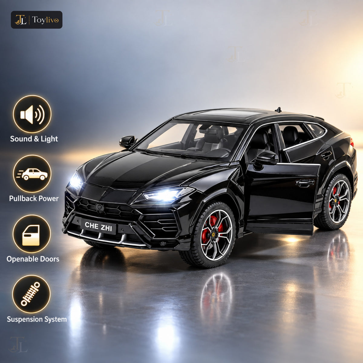 1:24 die-cast Urus style SUV model – features