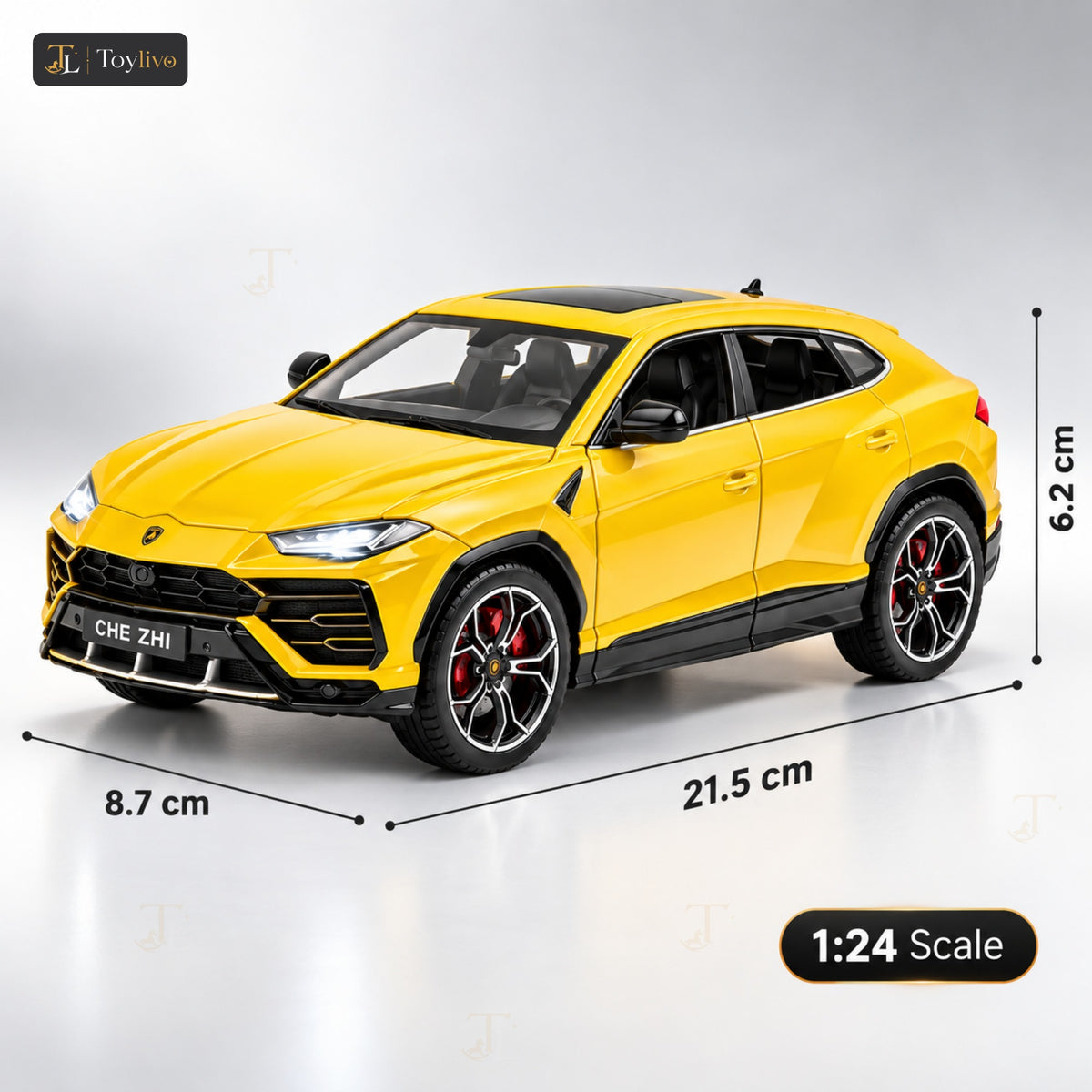 1:24 die-cast Urus style SUV model – features