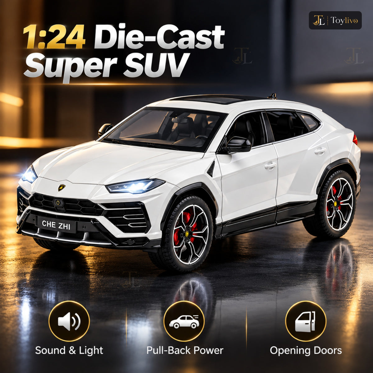 1:24 die-cast Urus style SUV model – features