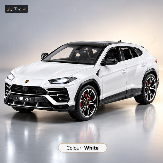 1:24 die-cast Urus style SUV model – white