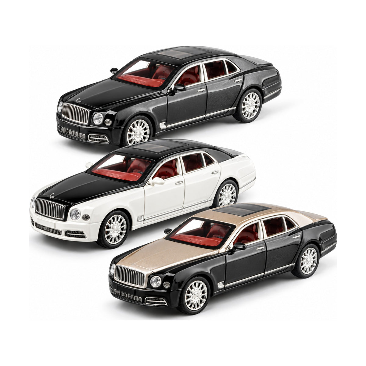 1:24 Die-Cast Luxury Sedan – all colours