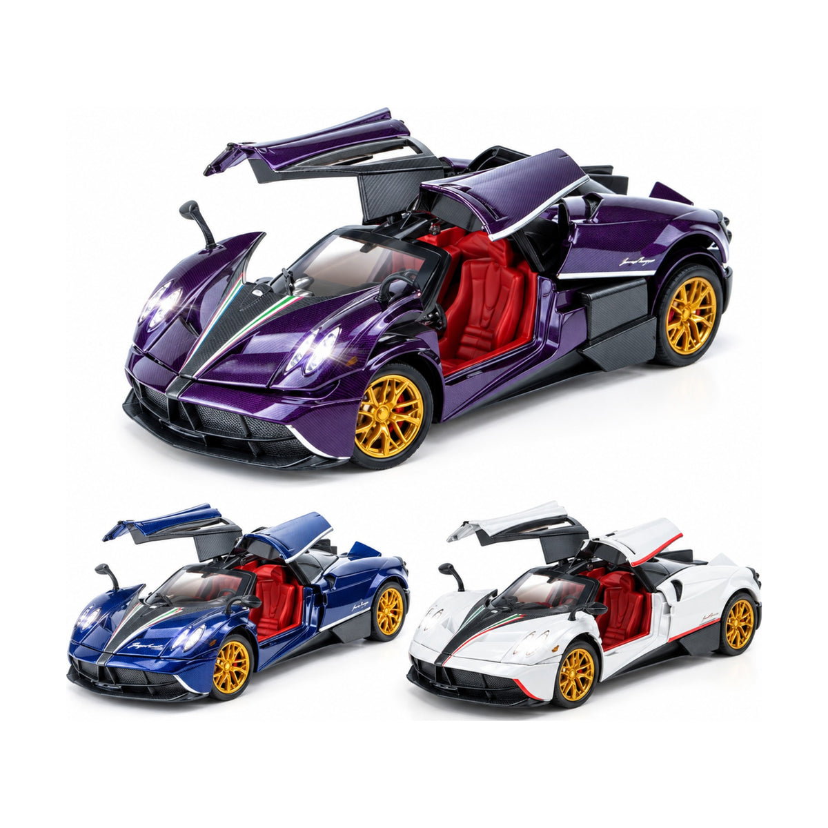 1:24 Die-Cast Pagani Style Hypercar – all colours