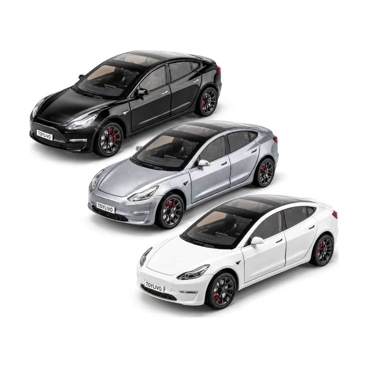 1:24 Die-Cast Tesla Model 3 – all colours