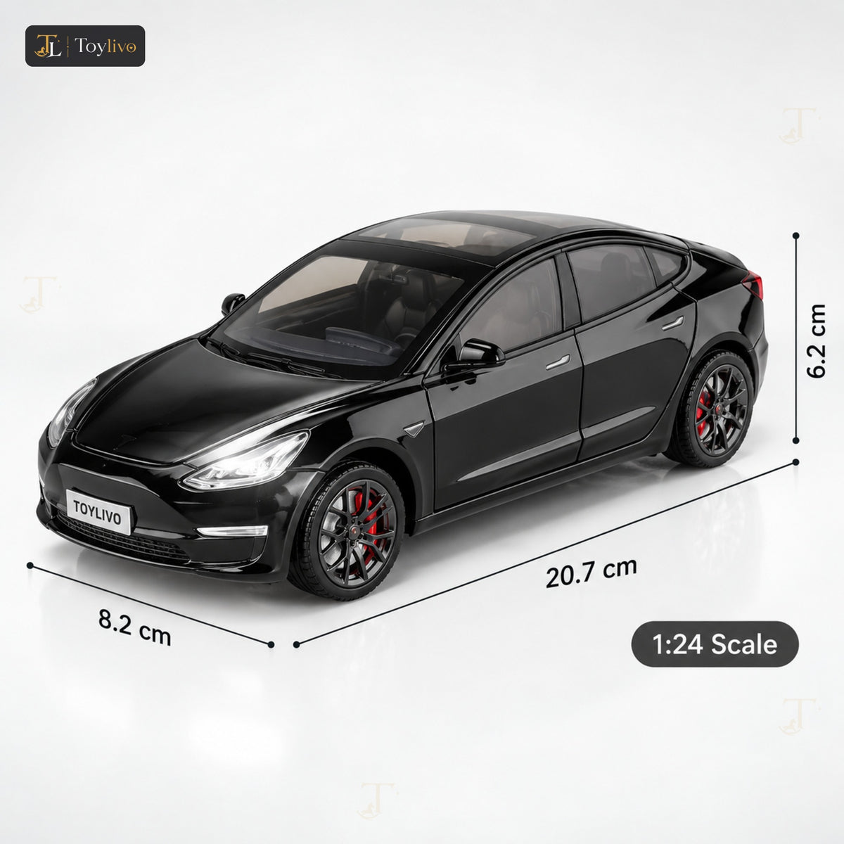 1:24 Die-Cast Tesla Model 3 – features