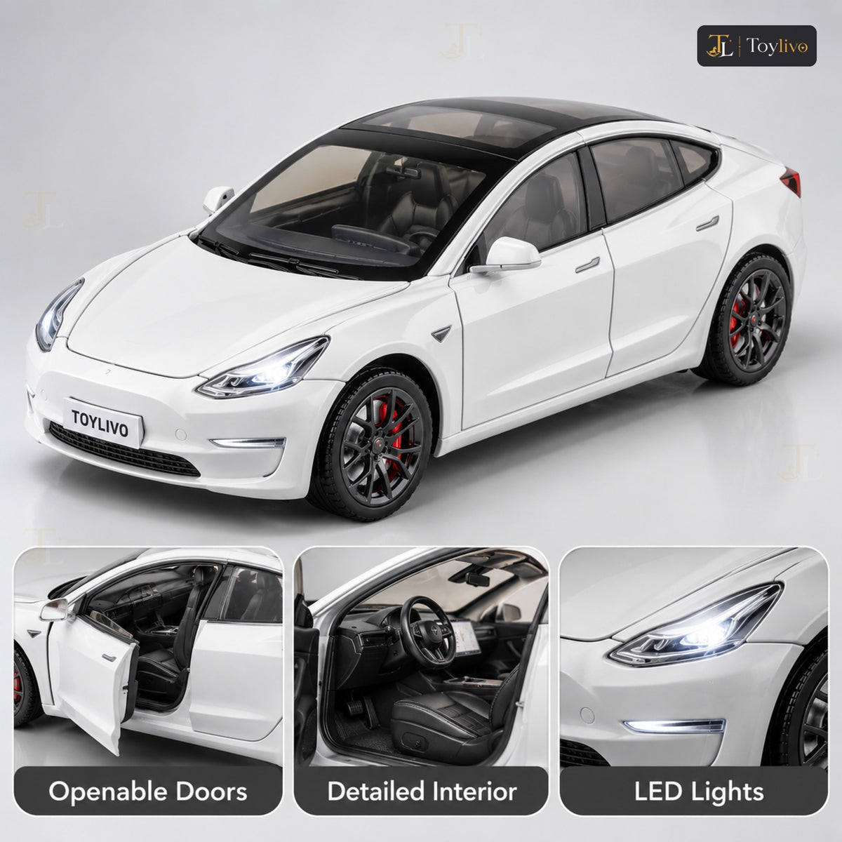 1:24 Die-Cast Tesla Model 3 – features