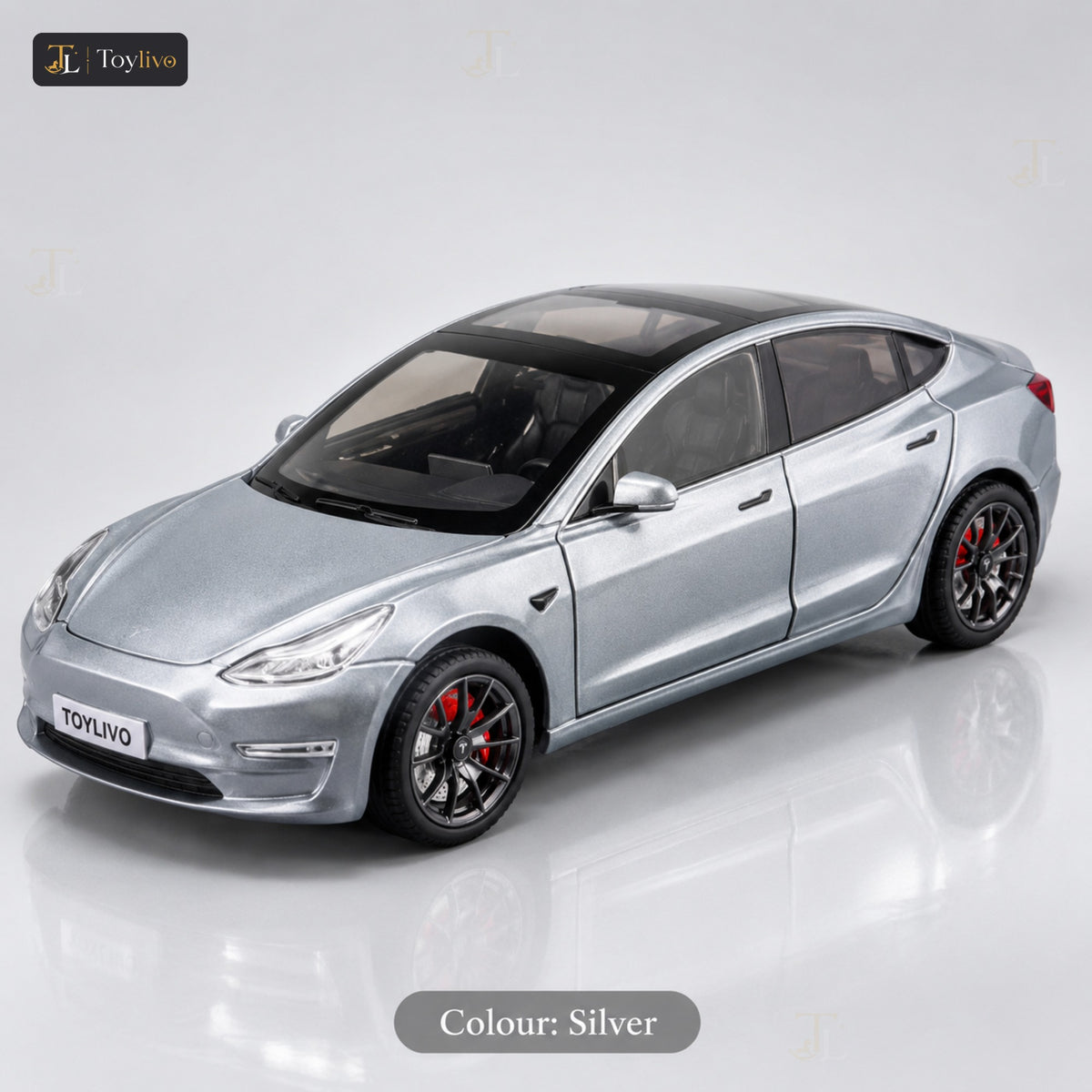 1:24 Die-Cast Tesla Model 3 – silver