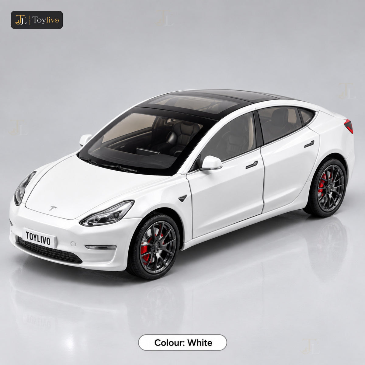 1:24 Die-Cast Tesla Model 3 – white