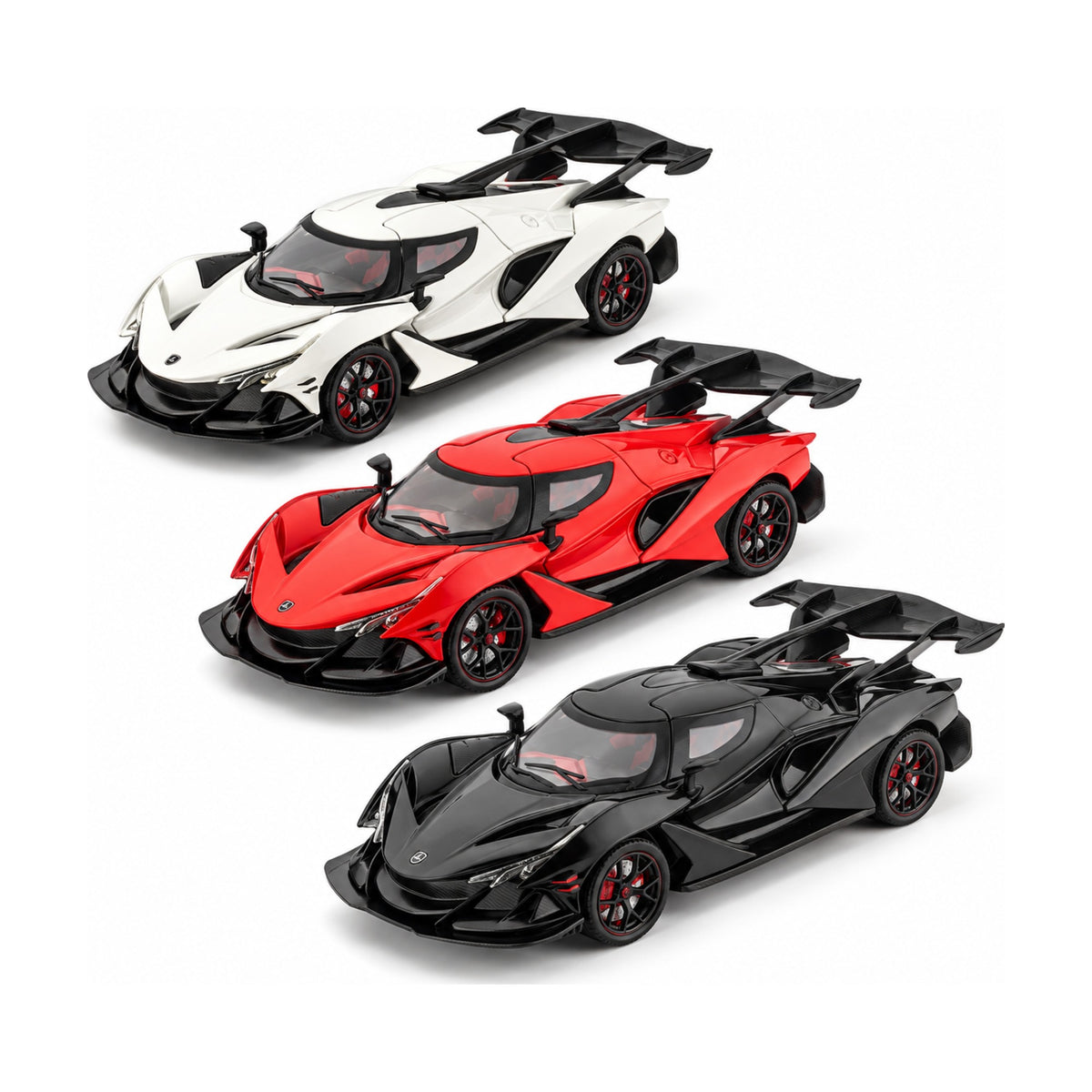 1:24 Die-Cast Hypercar with Smoke Effect – all colours