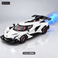 1:24 Die-Cast Hypercar with Smoke Effect – white
