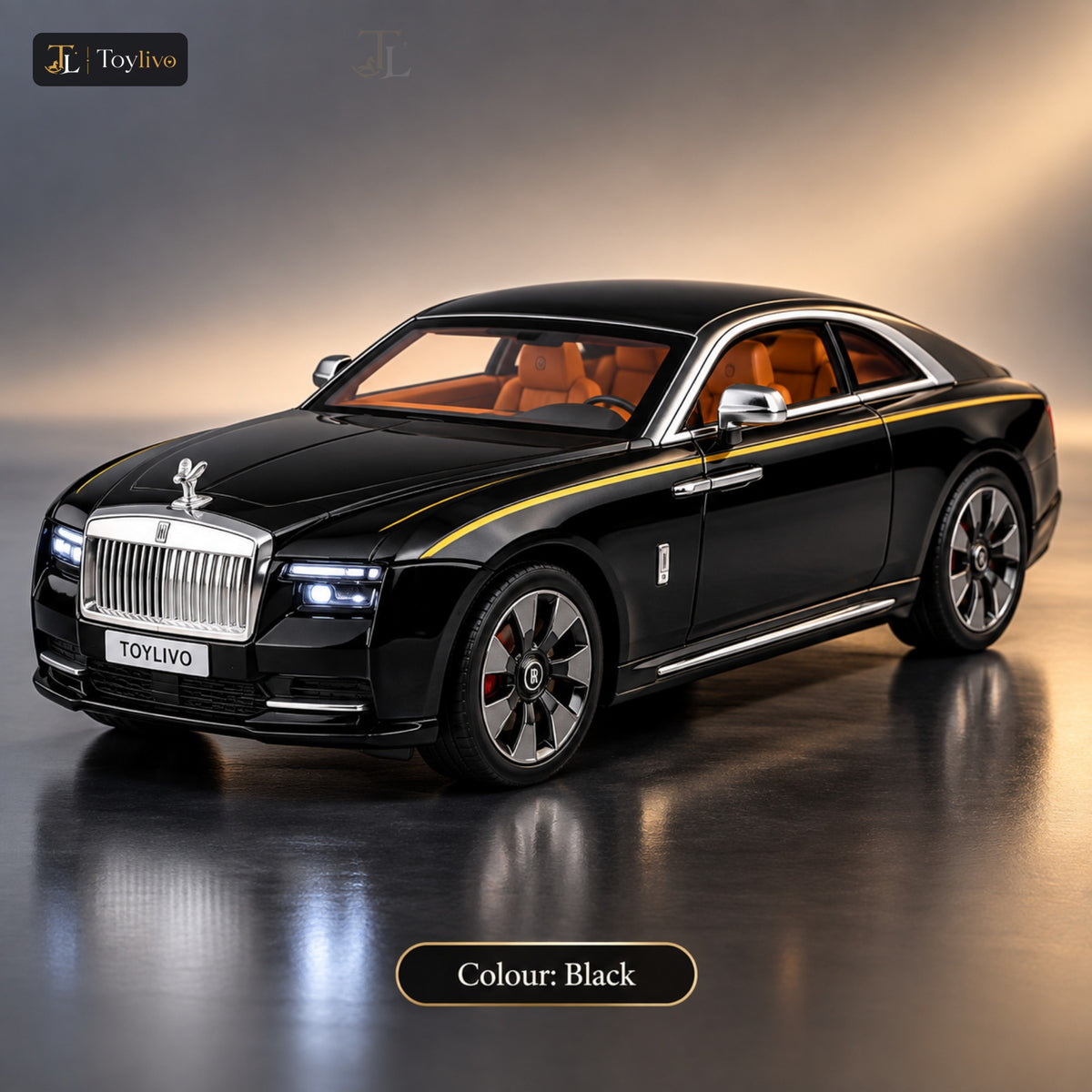 1:24 Die-Cast Rolls Royce Luxury Car Model – black