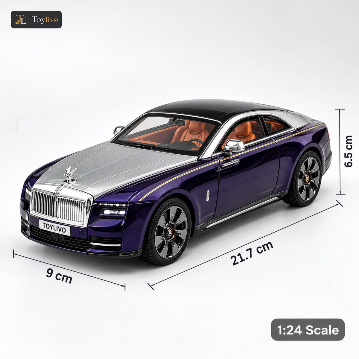 1:24 Die-Cast Rolls Royce Luxury Car Model – features