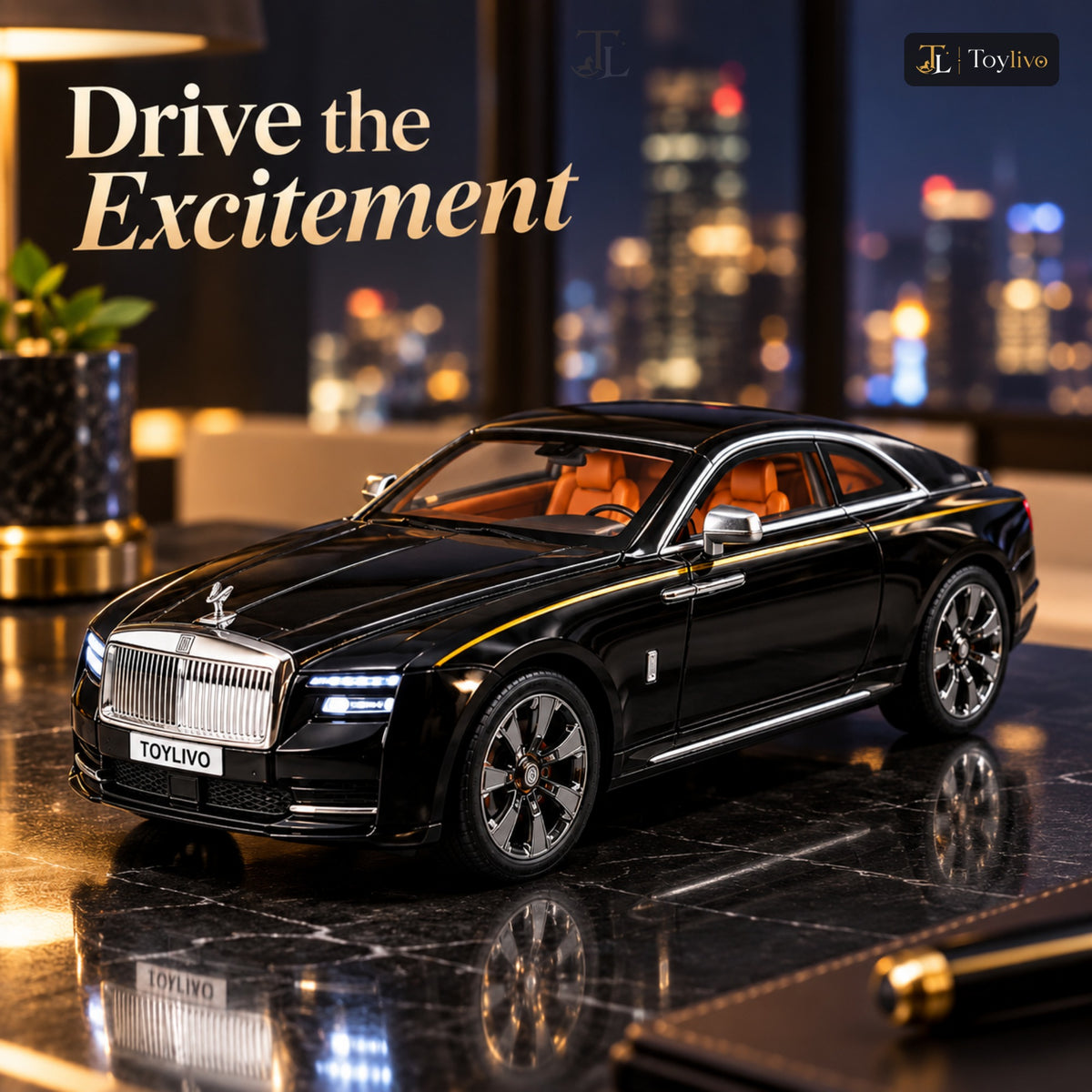1:24 Die-Cast Rolls Royce Luxury Car Model – features