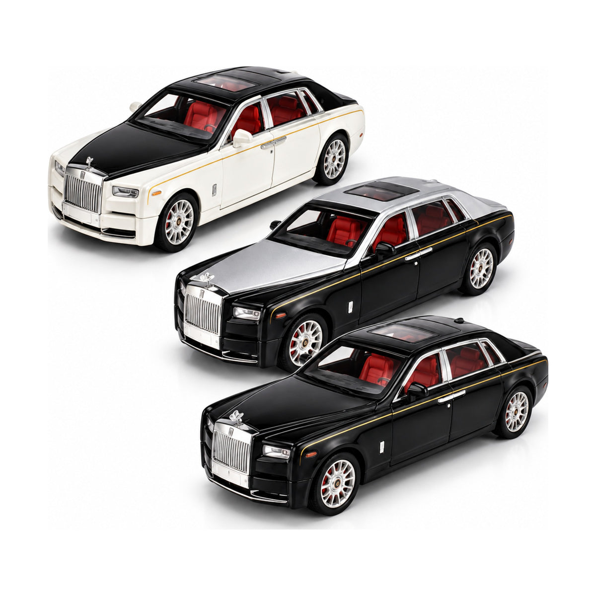 1:18 die-cast Rolls Royce luxury car model – all colours