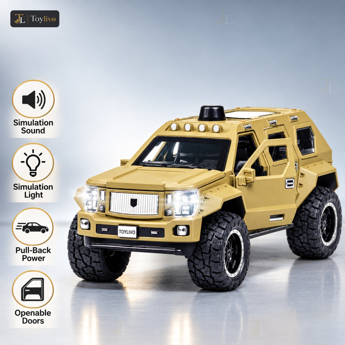 1:24 Die-Cast Armoured Off-Road SUV – features