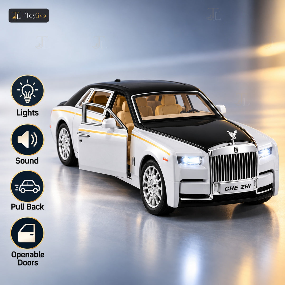 1:32 die-cast Rolls Royce luxury car – features