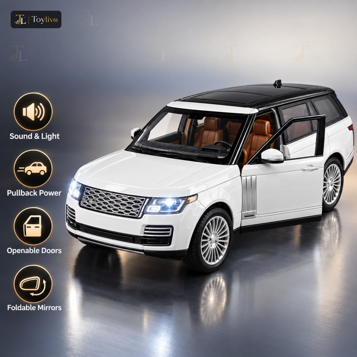 1:18 die-cast Range Rover SUV model – features