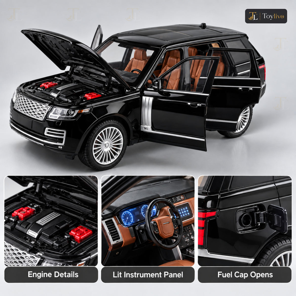 1:18 die-cast Range Rover SUV model – features