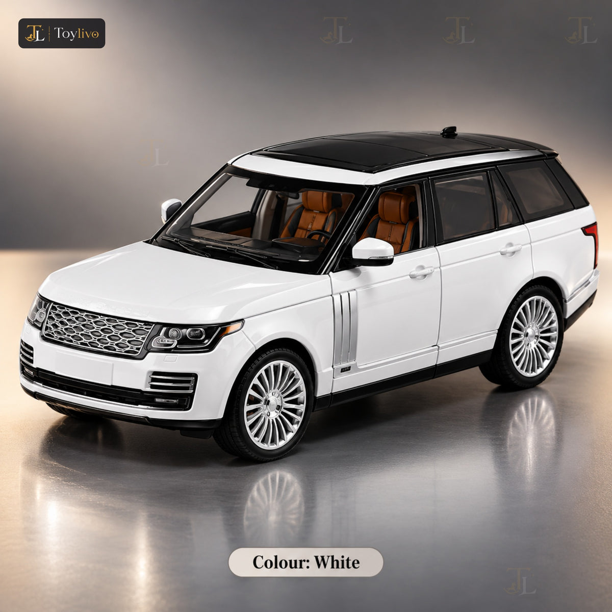 1:18 die-cast Range Rover SUV model – white