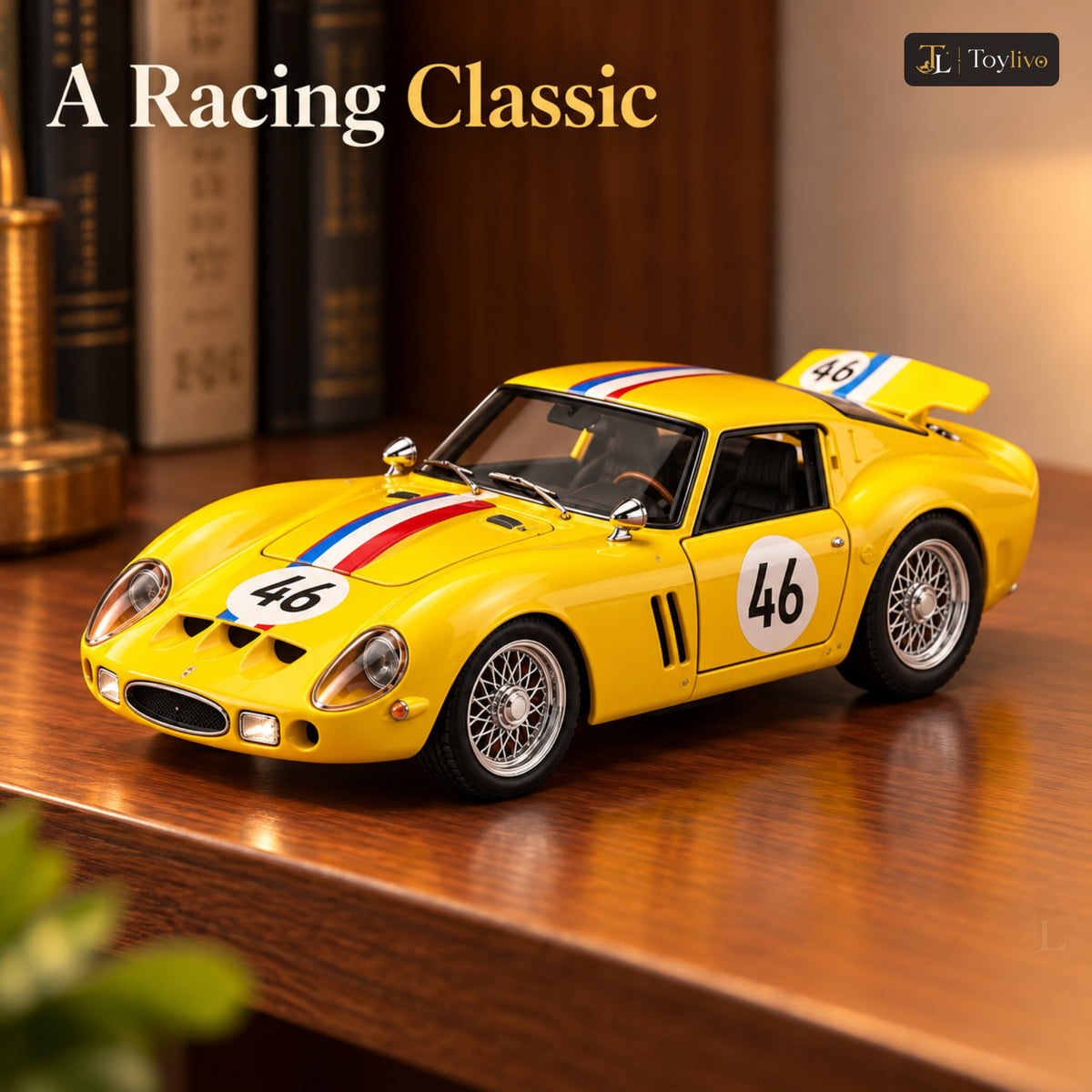 1:32 Die-Cast Classic Race Car Model – features