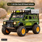 1:24 die-cast off-road expedition vehicle – green – Size / what is included
