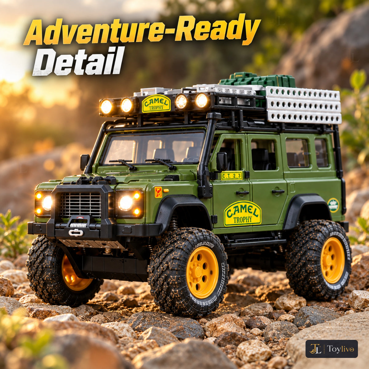 1:24 die-cast off-road expedition vehicle – green – Lifestyle