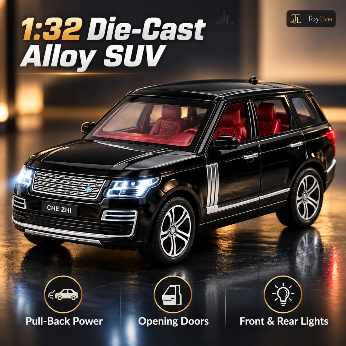 1:32 Die-Cast Range Rover SUV Model – features