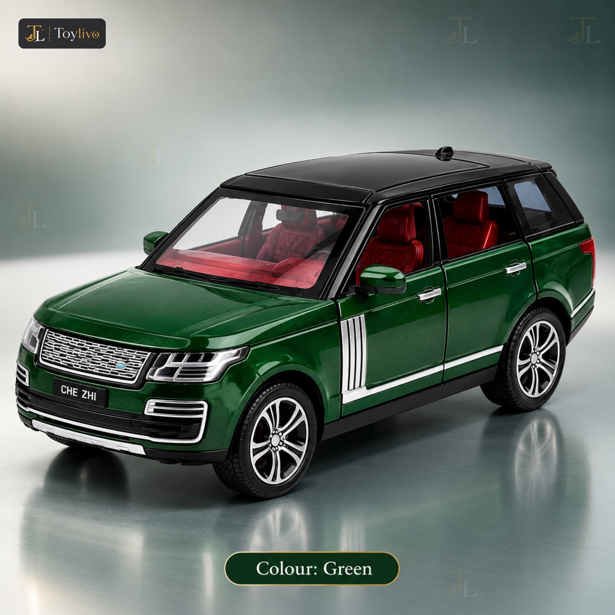 1:32 die-cast Range Rover SUV model – green