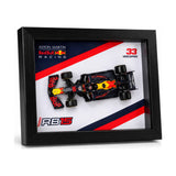 1:43 die-cast F1 car model with display frame – blue
