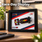 1:43 die-cast F1 car model with display frame – features