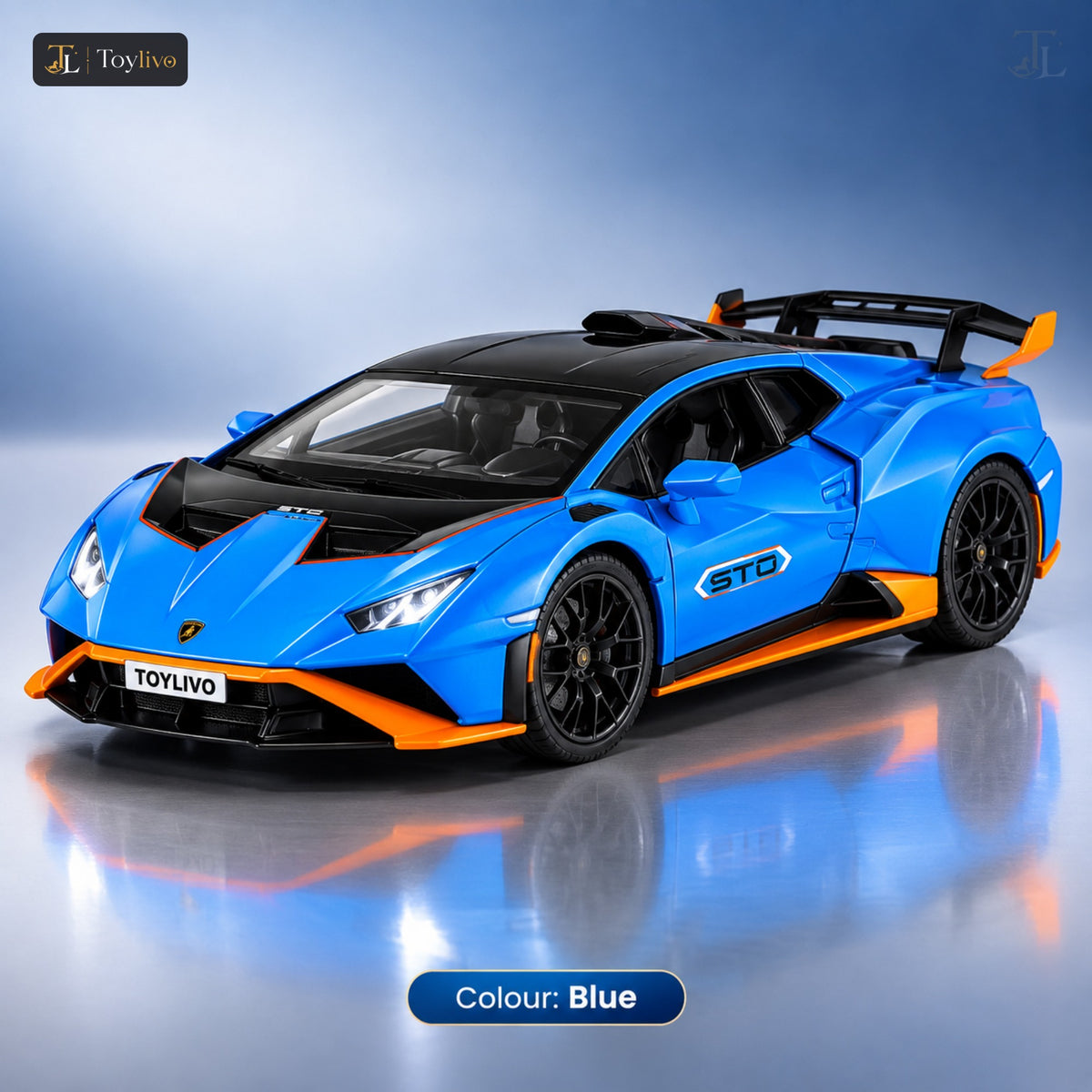 1:24 Die-Cast Huracan Style Sports Car – blue