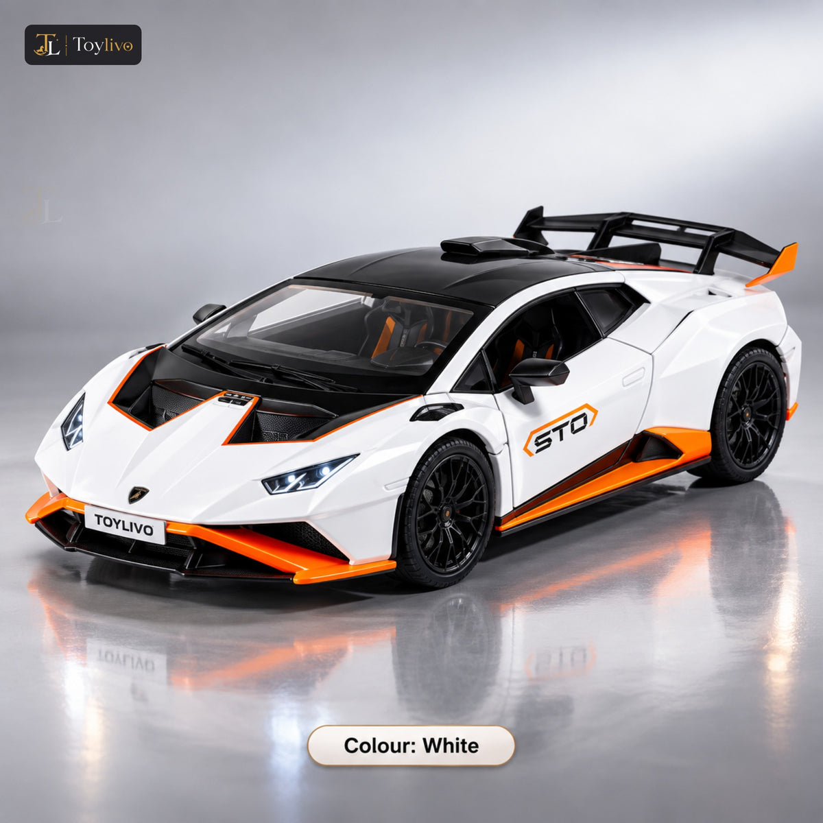 1:24 Die-Cast Huracan Style Sports Car – white