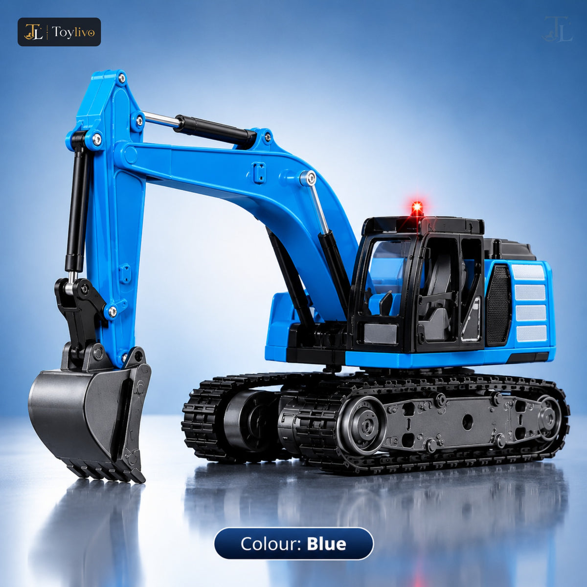 2.4GHz Remote Control Mini Excavator – blue