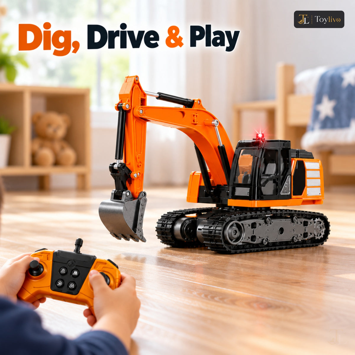 2.4GHz Remote Control Mini Excavator – features
