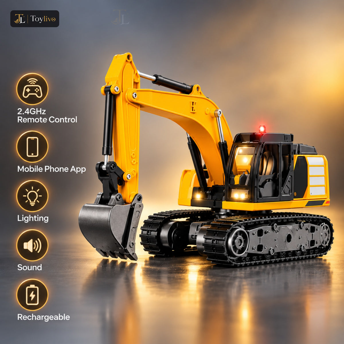 2.4GHz Remote Control Mini Excavator – features