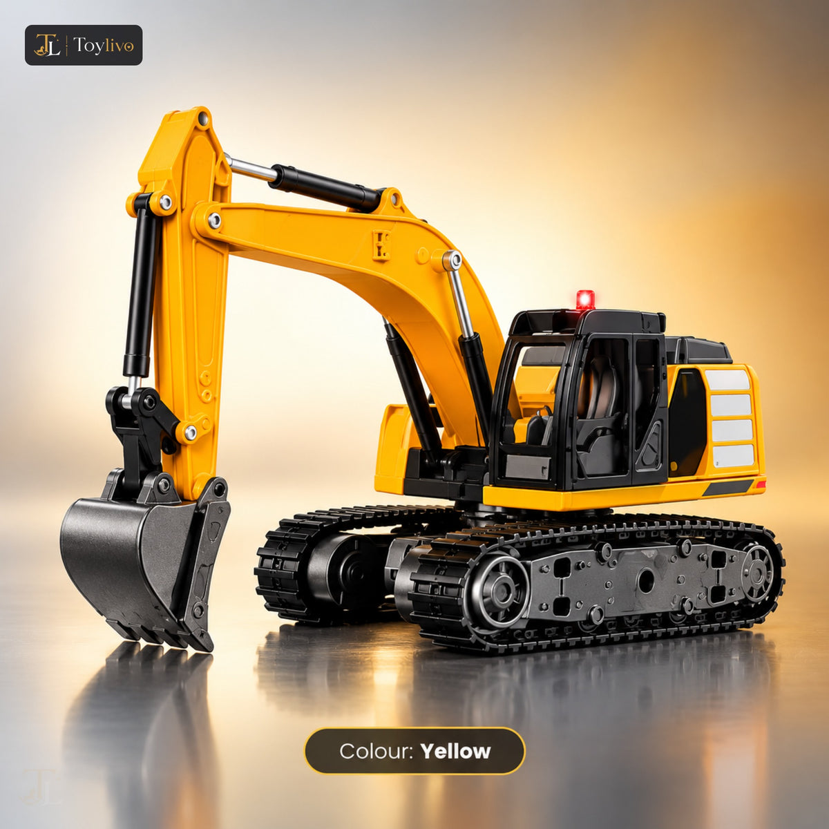 2.4GHz Remote Control Mini Excavator – yellow