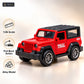 1:36 die-cast pull-back off-road model – red – Key features