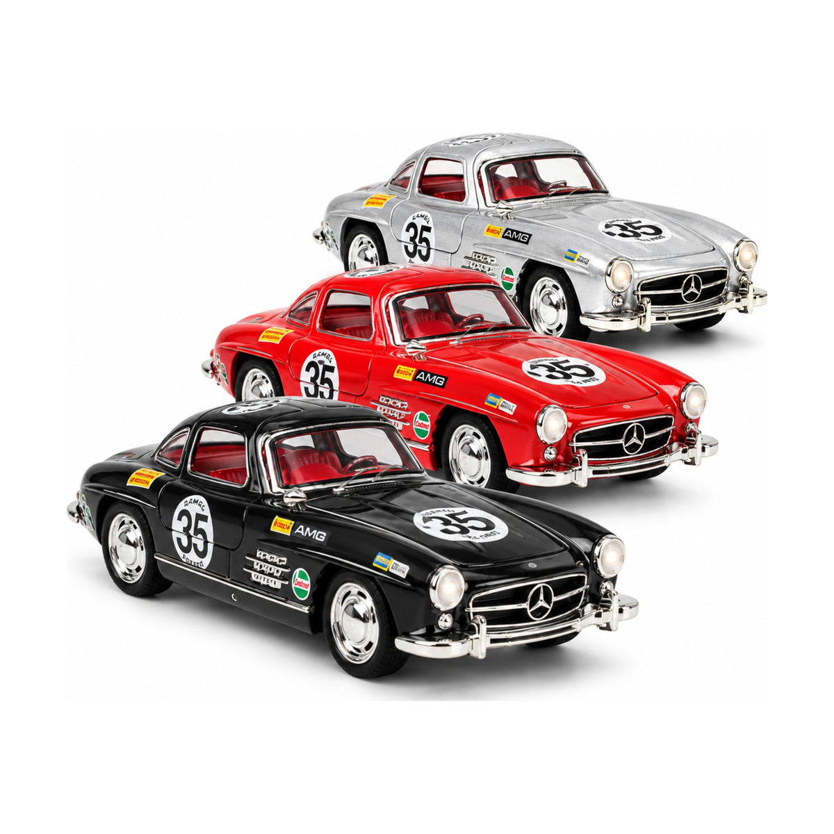 1:32 die-cast 300SL classic racing car model – all colours