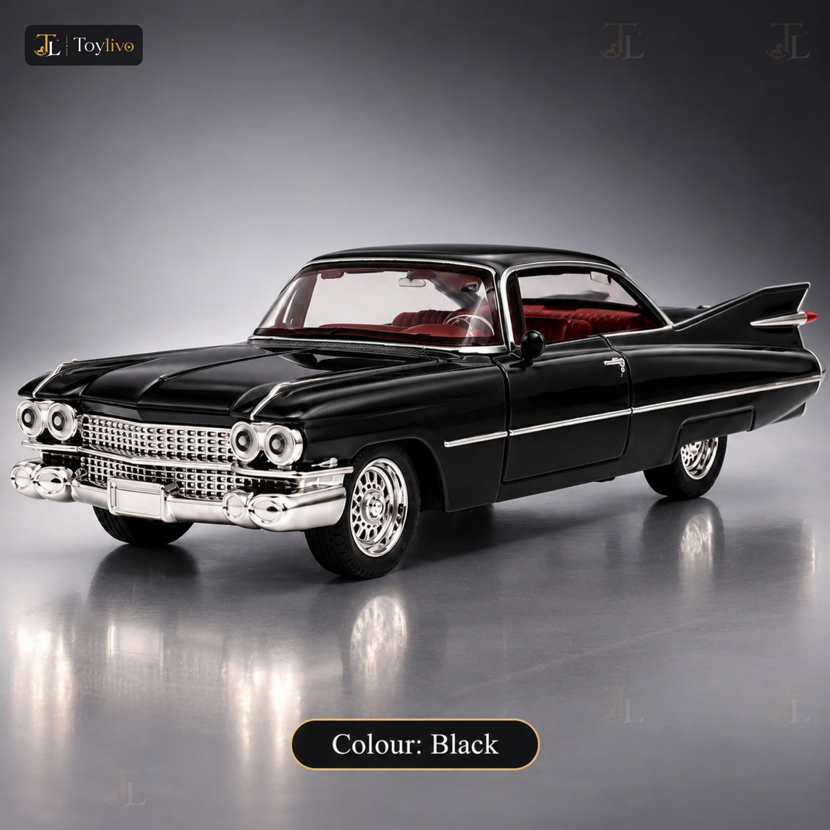 1:32 die-cast Cadillac classic car model – black