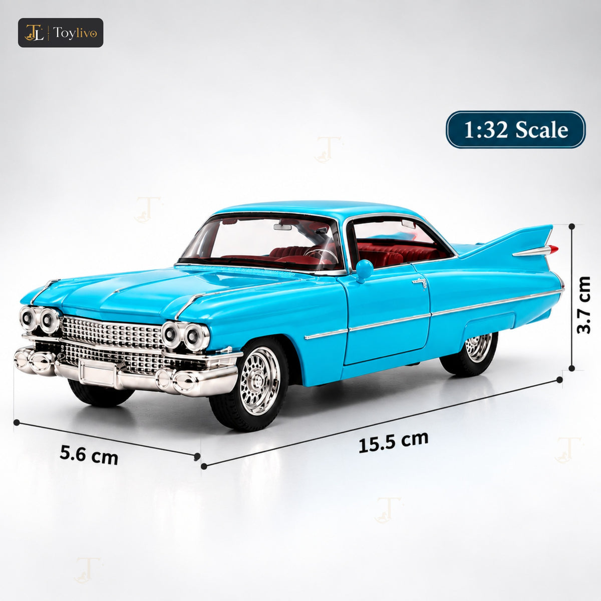 1:32 die-cast Cadillac classic car model – features