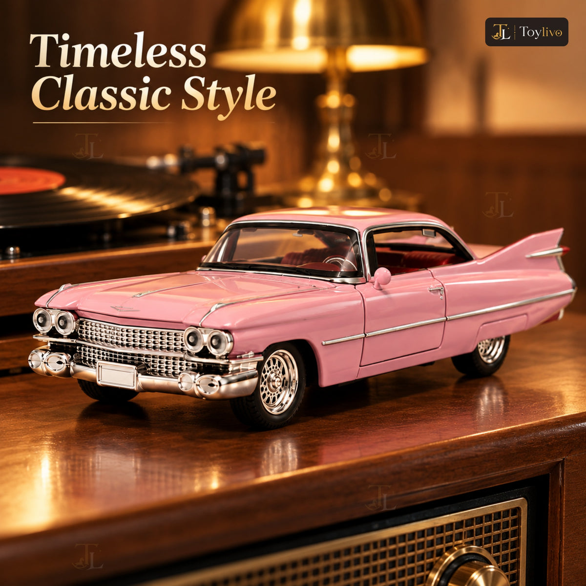 1:32 die-cast Cadillac classic car model – features