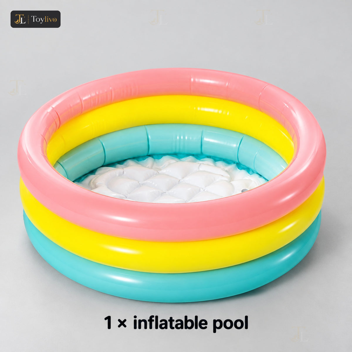 Intex Sunset Glow 3-Ring Baby Pool (Small) – features