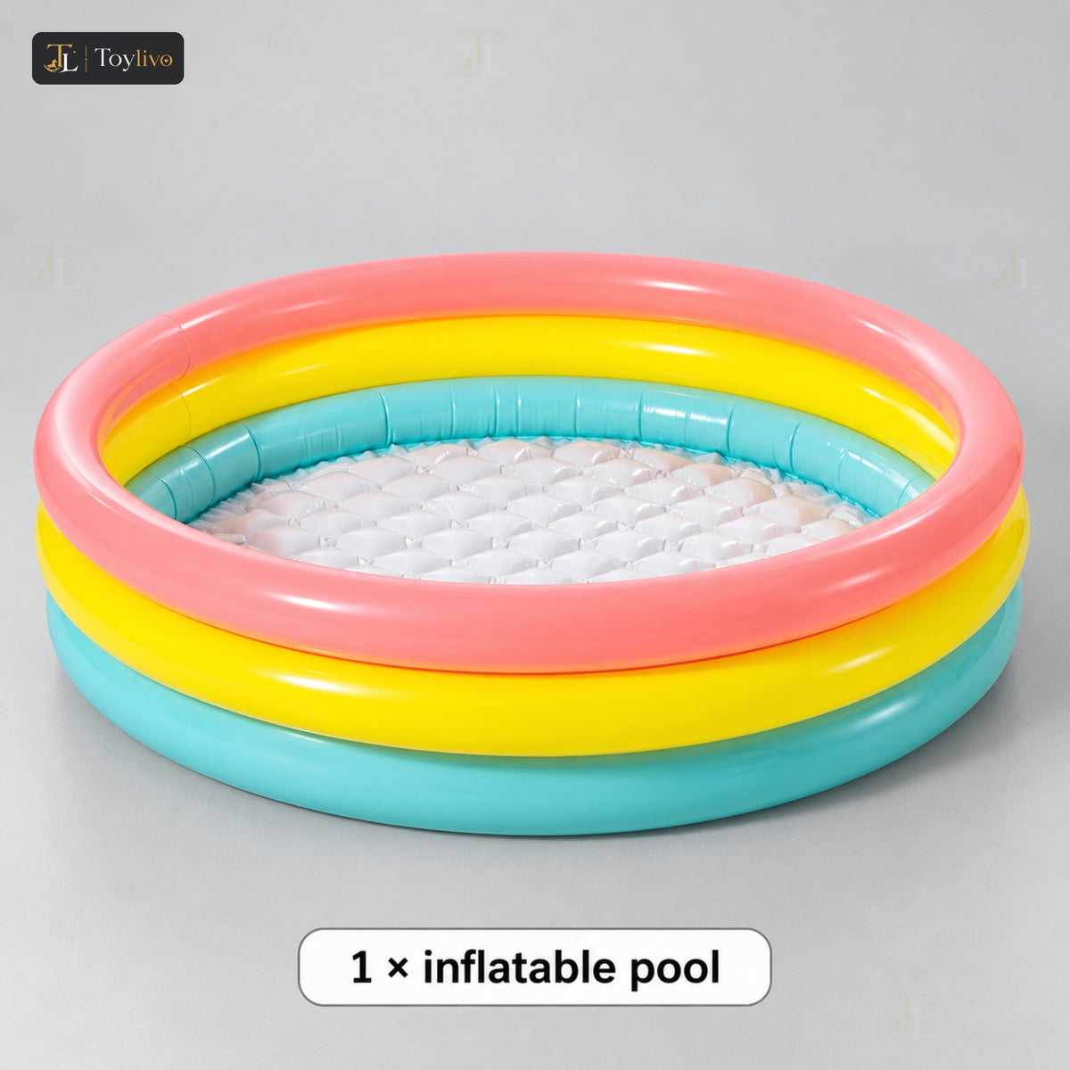Intex Sunset Glow 3-Ring Baby Pool – features