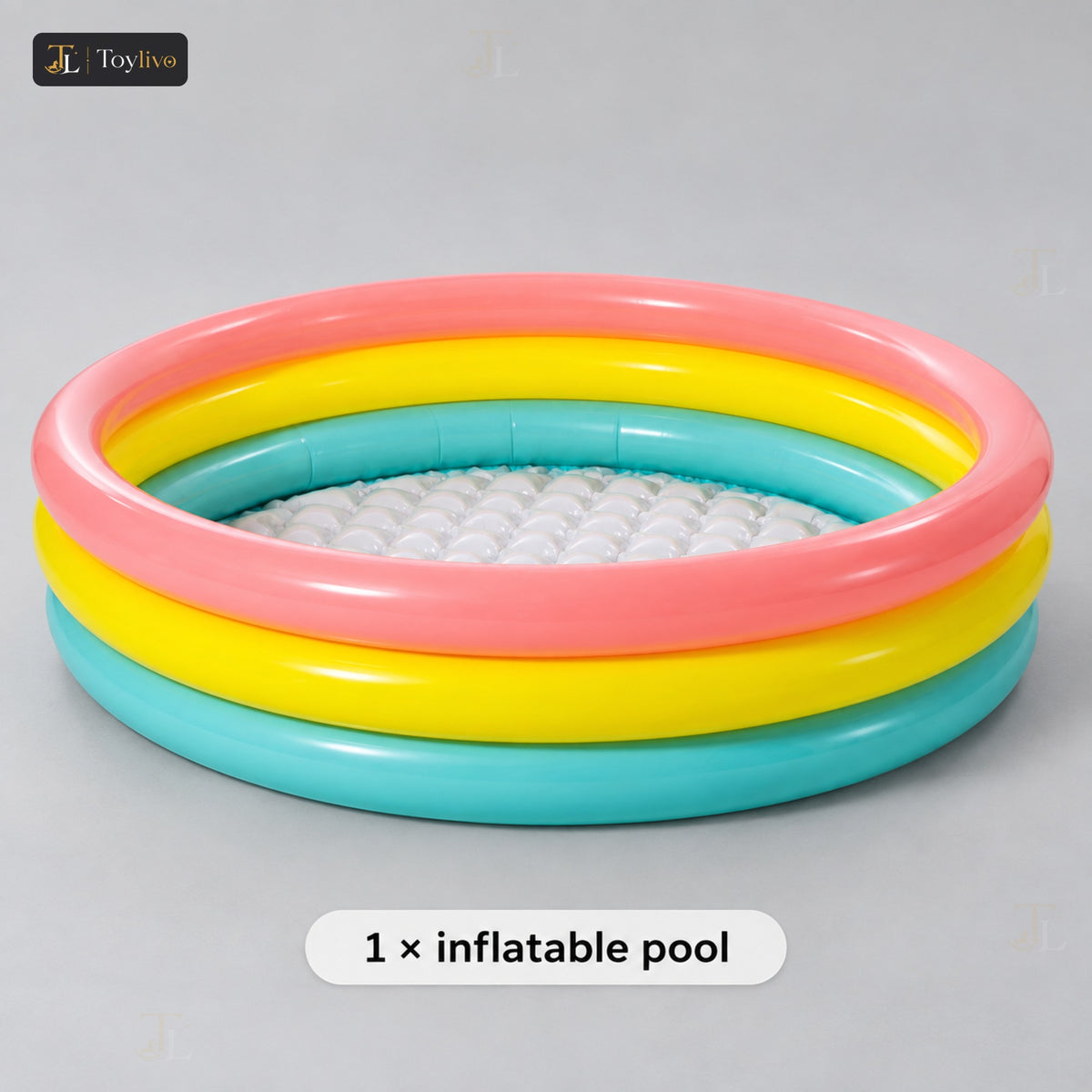 Intex Sunset Glow 3-Ring Baby Pool (Large) – features