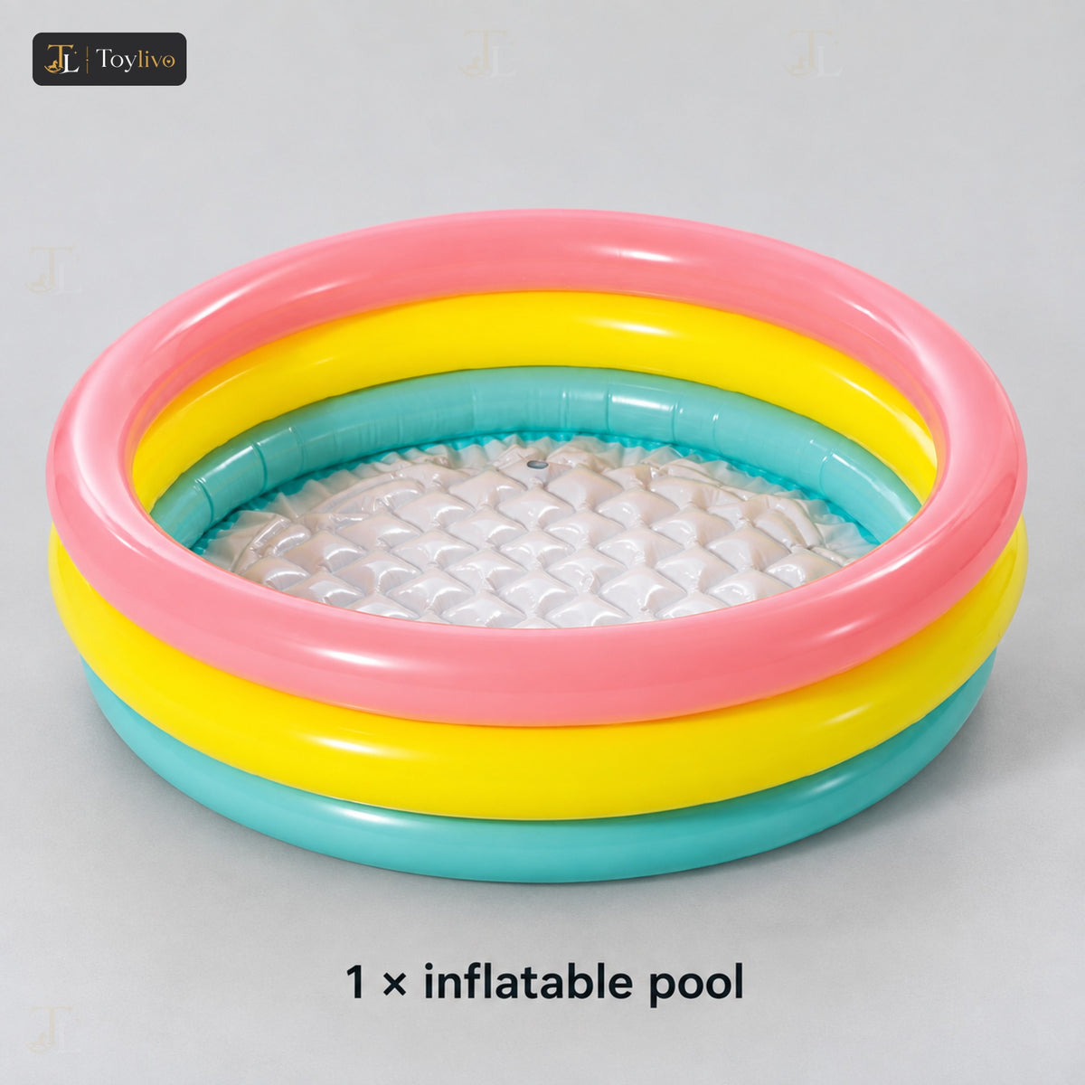 Intex Sunset Glow 3-Ring Baby Pool (Medium) – features