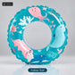 Intex Transparent Printed Swim Ring – teal