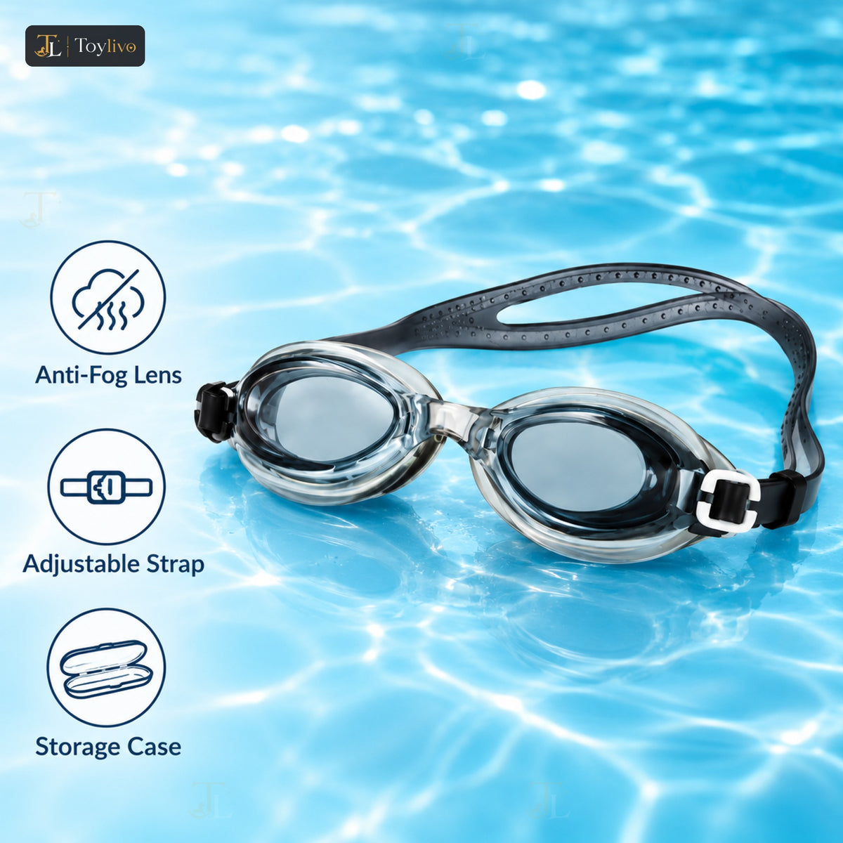 Kids Swimming Goggles with Case - Md-35 – features