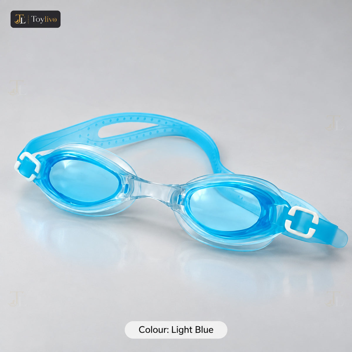 Kids Swimming Goggles with Case - Md-35 – light blue