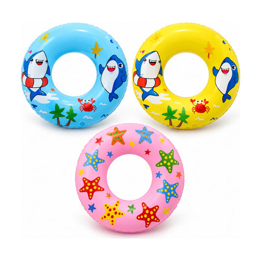 Printed Swimming Ring for Kids (70 cm) – all colours